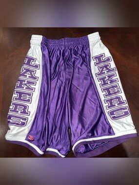 Vintage 1990s Dodger Sportswear Los Angeles Lakers Style Mesh Basketball Shorts